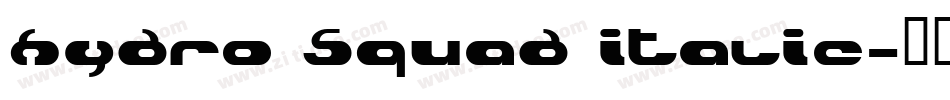 Hydro Squad Italic字体转换